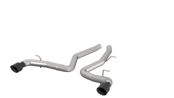Alternative view of Kooks 2020 Toyota Supra 3in SS Muffler Delete Axle Back Exhaust w/Black Tips