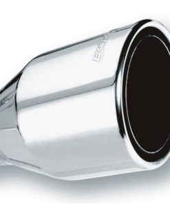 Alternative view of Borla 2.5in Inlet 4.5in Round Rolled Angle Cut Phantom X 7.75in Long Embossed Universal Exhaust Tips