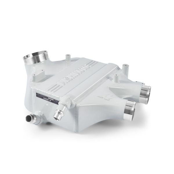 Alternative view of Mishimoto 15-20 BMW F8X M3/M4 Performance Air-to-Water Intercooler Power Pack - Alpine White