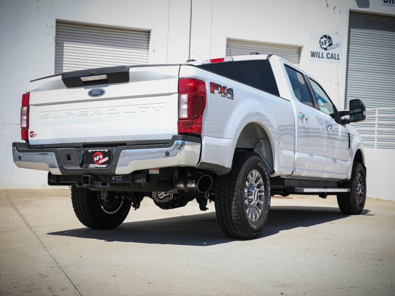 aFe Apollo GT Series 3-1/2in 409 SS Axle-Back Exhaust 17-20 Ford F-250/F-350 6.2/7.3L w/ Black Tips - Image 3