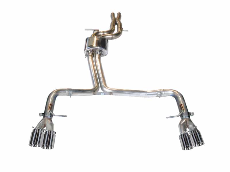 AWE Tuning Audi B8.5 S5 3.0T Track Edition Exhaust - Chrome Silver Tips (102mm) - Image 3