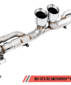 AWE Tuning Porsche 991 GT3 / RS SwitchPath Exhaust - Chrome Silver Tips