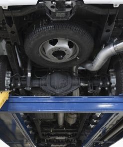 Alternative view of aFe ATLAS 5in DPF-Back Aluminized Steel Exhaust System w/Polished Tips 2017 GM Duramax 6.6L (td) L5P