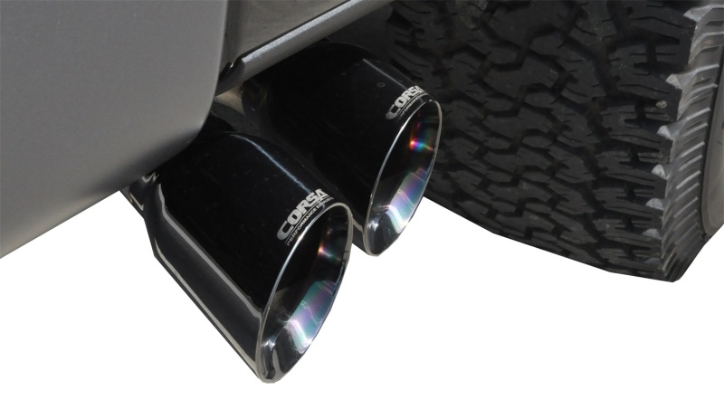 Corsa 11-14 Ford F-150 Raptor 6.2L V8 145in Wheelbase Black Xtreme Cat-Back Exhaust - Image 3