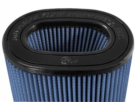 Alternative view of aFe MagnumFLOW Air Filter Pro 5 R 6.75inX4.75in F x 8.25inX6.25in B (INV) x 7.25X5in T (INV) x 9in