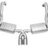 SOUL 15-16 Porsche 981 GT4 / Spyder Valved Exhaust - Slash Cut Brushed Finish Tips