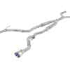 aFe POWER Takeda 2.5in 304 SS CB Exhaust w/ Blue Flame Tips 17-19 Infiniti Q60 V6-3.0L (tt)