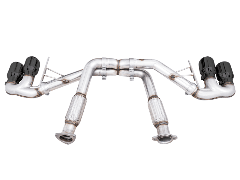 AWE Tuning 2020 Chevrolet Corvette (C8) Track Edition Exhaust - Quad Diamond Black Tips - Image 3