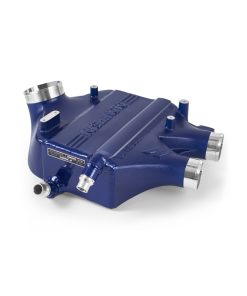 Alternative view of Mishimoto 15-20 BMW F8X M3/M4 Performance Air-to-Water Intercooler Power Pack - San Marino Blue