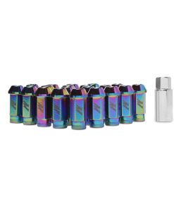 Mishimoto Aluminum Locking Lug Nuts 1/2in x 20 - Neo Chrome