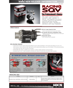 HKS Racing SQV Universal BOV