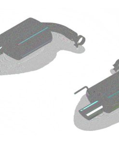 Borla Atak S Rear Section 15-17 Ford Mustang GT 5.0L V8 MT/AT 2.5in pipe 4in tip