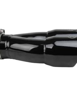 Alternative view of aFe Takeda 2.5in 304 Stainless Steel Clamp-on Exhaust Tip 2.5in Inlet 3in Dual Outlet - Black