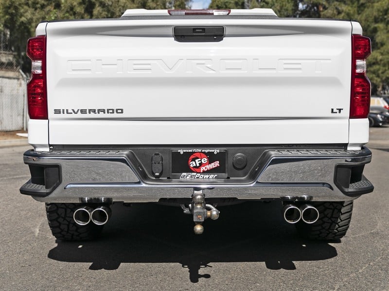 aFe Gemini XV 3in 304 SS Cat-Back Exhaust w/ Cutout 19-21 GM Silverado/Sierra 1500 V8- w/ Black Tips - Image 5