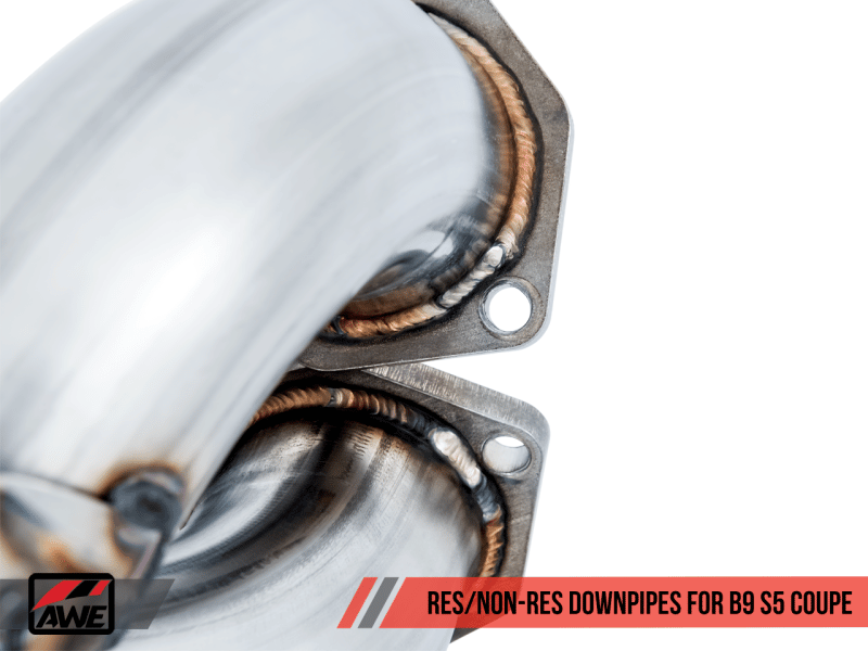 AWE Tuning Audi B9 S5 Coupe 3.0T Track Edition Exhaust - Chrome Silver Tips (90mm) - Image 2