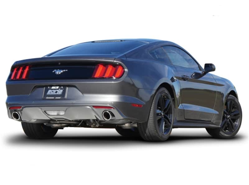 Borla S Type Cat Back 15-17 Ford Mustang 2.3L EcoBoost MT/AT 2.25in pipe 4in tip - Image 4