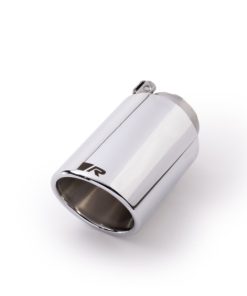 Remus Stainless Steel 102mm Angled Rolled Edge Chrome w/Adjustable Clamp Tail Pipe (Single)