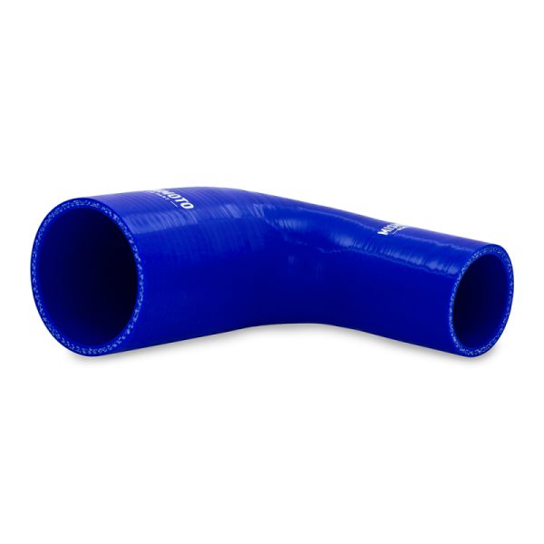 Alternative view of Mishimoto Silicone Reducer Coupler 90 Degree 2in to 3in - Blue