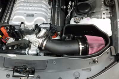 Alternative view of JLT 15-20 Dodge Charger 6.2L / 15-18 Dodge Challenger Hellcat 6.2L Cold Air Intake Kit w/Red Filter