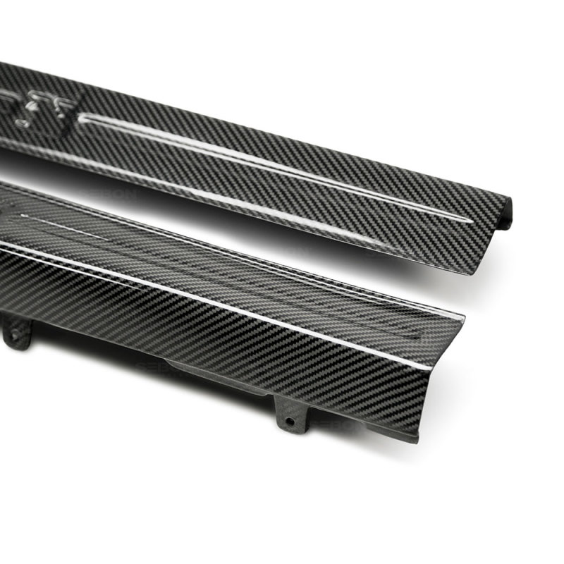 Seibon 09-10 Nissan GTR R35 OEM Style Carbon Fiber Door Sills (Pair) - Image 6