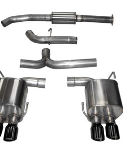 Corsa 2015 Subaru WRX Cat Back Exhaust, Black Quad 3.5in Tips *Sport*