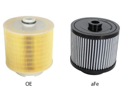 Alternative view of aFe MagnumFLOW Air Filters OER Pro DRY S 05-11 Audi A6 Quattro (C6) V6 3.2L
