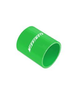 Alternative view of Mishimoto 2.25in. Straight Coupler Green