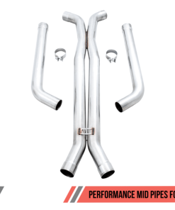 Alternative view of AWE Tuning 18-19 BMW F90 M5 Non-Resonated Performance Mid Pipes
