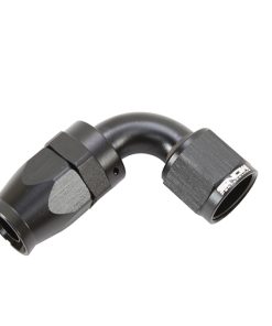 Alternative view of Snow -10AN 90 Degree PTFE Hose End (Black)