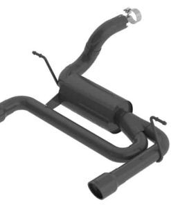 Alternative view of Borla 2018 Jeep Wrangler JL/JLU 3.6L 2DR/4DR S-Type SS Axle Back Black Coated Exhaust w/3.5in Tips