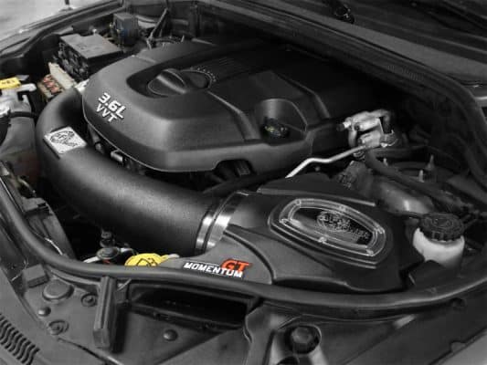 Alternative view of aFe Momentum GT Stage 2 PRO Dry S Intake 11-14 Jeep Grand Cherokee 3.6L V6