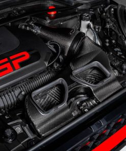 Alternative view of Eventuri Mini JCW GP3 Black Carbon Intake w/ Hood Scoop