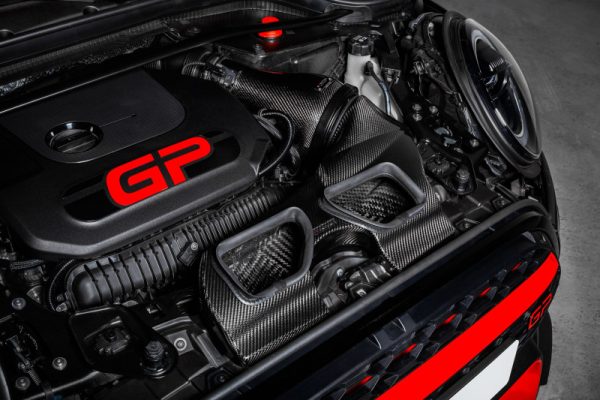 Alternative view of Eventuri Mini JCW GP3 Black Carbon Intake w/ Hood Scoop
