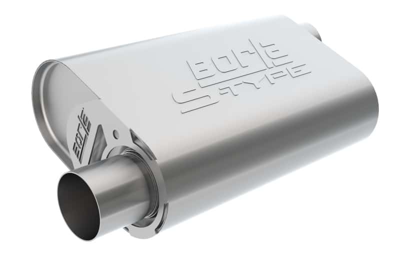 Borla CrateMuffler Mopar BB 383/413/426/440 S-Type 2.5in Offset/Offset 14inx4.35inx9in Oval Muffler - Image 2