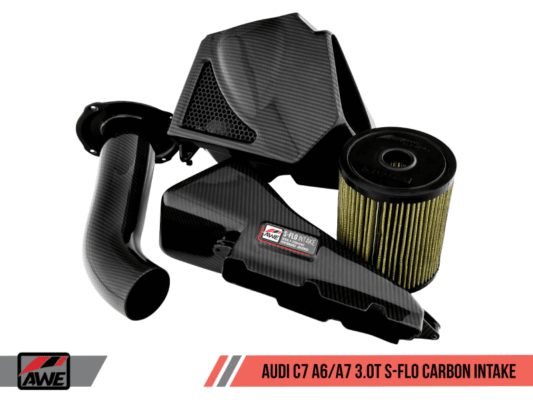 Alternative view of AWE Tuning Audi C7 A6 / A7 3.0T S-FLO Carbon Intake V2