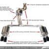 AWE Tuning Audi B8 A5 3.2L Touring Edition Exhaust System - Quad 90mm Slash Black Tips