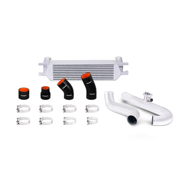 Alternative view of Mishimoto 2015 Ford Mustang EcoBoost Performance Intercooler Kit - Silver Core Polished Pipes