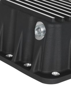 Alternative view of AFE Pro Series Engine Oil Pan Black w/Machined Fins; 11-16 Ford Powerstroke V8-6.7L (td)