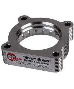 aFe 07-12 Dodge 1500 / 07-12 Dodge Dakota V6 3.7L Silver Bullet Throttle Body Spacer - Silver