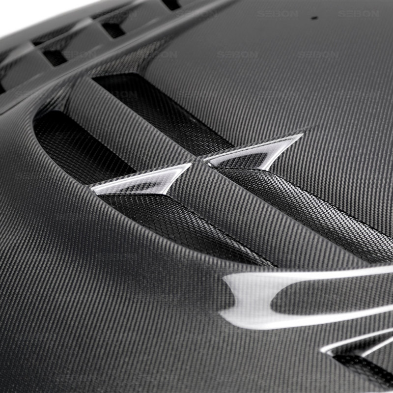 Seibon 03-07 Mitsubishi Evo 8 & 9 CW II Carbon Fiber Hood - Image 5