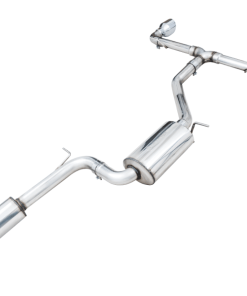 Alternative view of AWE 2022 VW GTI MK8 Touring Edition Exhaust - Chrome Silver Tips