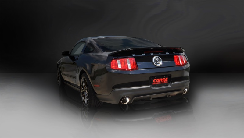 Corsa 11-12 Ford Mustang Shelby GT500 5.4L V8 Polished Sport Axle-Back Exhaust - Image 4