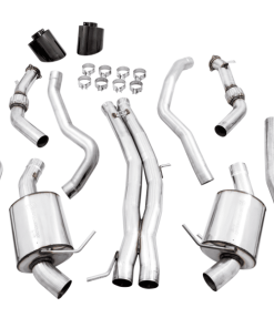 AWE Tuning Audi B9 RS 5 Sportback Touring Edition Exhaust-Non Resonated- Diamond Black RS Style Tips