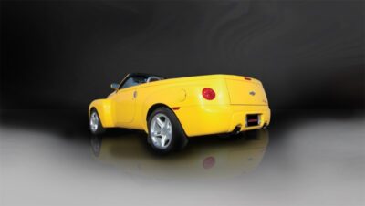 Alternative view of Corsa 03-06 Chevrolet SSR 5.3L V8 3in Cat-Back Dual Rear w Single 4in Black Pro-Series Tips