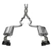 Corsa 15-16 Ford Mustang GT 5.0 3in Cat Back Exhaust Black Quad Tips (Sport)