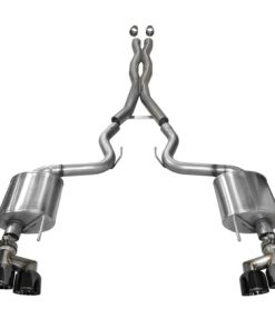 Corsa 15-16 Ford Mustang GT 5.0 3in Cat Back Exhaust Black Quad Tips (Sport)