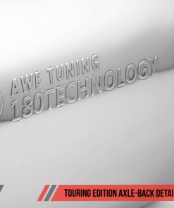Alternative view of AWE Tuning BMW F3X N20/N26 328i/428i Touring Edition Exhaust Quad Outlet - 80mm Chrome Silver Tips