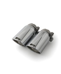 Remus Stainless Steel 84mm Angled Rolled Edge Chrome Tail Pipe Set (Pair)