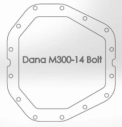 Alternative view of aFe Power Rear Diff Cover Black w/Machined Fins 17 Ford F-350/F-450 6.7L (td) Dana M300-14 (Dually)