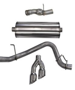 Corsa 15-16 GMC Yukon Denali 6.2L V8 Single Side Exit Cat-Back Exhaust w/ Polished Tips